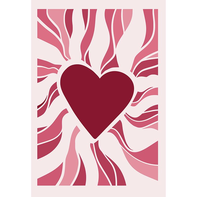 1000(38x26cm) Piece Adult Jigsaw Puzzle, Modern Minimalist Love Heart Radial Pattern Decorative Painting, Suitable for Living Room/Bedroom/Entrance