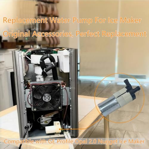 Image of DC12V Micro Water Pump 0.8LPM, Compatible With GE Profile Opal 2.0 Countertop Nugget Ice Maker, Replacement Pump For Ice Maker, Coffee Maker, Water Dispenser