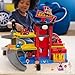 Disney Junior Mickey Mouse Ready to Race Toy Car Garage, Lights and Sounds, 20-piece Vehicle Playset, Includes Bonus Character, Amazon Exclusive, Kids Toys for Ages 3 Up by Just Play