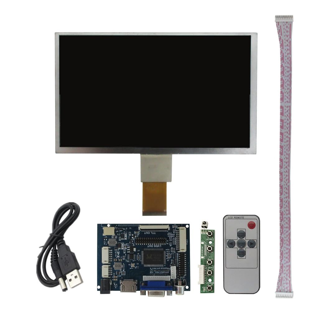 Generisch 9 pollici 1024 x 600 versatile universale portatile fai da te schermo LCD HDMI/VGA/AV scheda di controllo driver Raspberry Pi PC computer secondo monitor