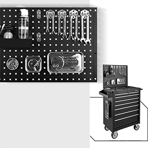Wilk Werkstattwagen, Abnehmbare Werkzeugkiste 5 Fächer Abnehmbarer Metallorganisator mit Abschließbaren Schubladen für Garage und Lager – Bild 8