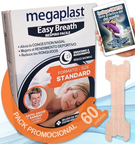 60 pcs Tiras Nasales Antironquidos para Dormir Ronquidos Soluciones Tiras