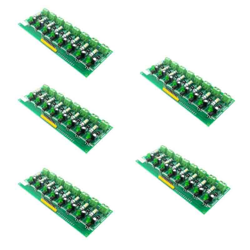 5pcs Optocoupler Isolation Module,AC 110V 220V 8-Channel PNP Power Voltage Level Converter Module