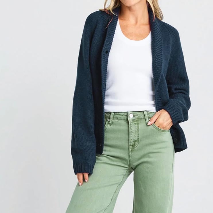 Women American Flag Cardigan Sweaters Y2k Long Sleeve Open Front Button Down Cardigans USA Flag Knitwear4