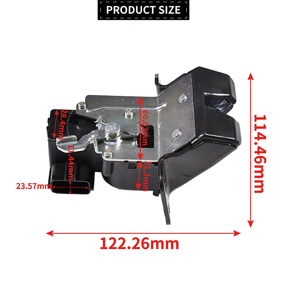 Serratura del Portellone Posteriore per Bagagliaio dell'auto Compatibile con Hyundai i30 Elantra GT 2013-2017 81230A5000