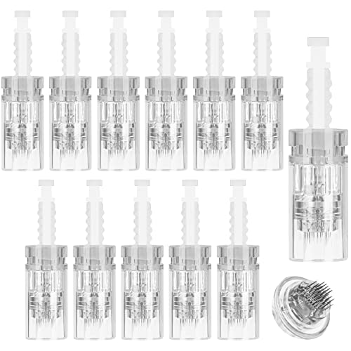 LOPHE Agujas Dermapen 36 Puntas, 12pcs Agujas Dermapen para Electric Microneedling Pen, Micro Agujas para Repuesto Puntas de Derma Pen, Microneedling Agujas Dermapen
