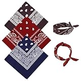 [Contenu du Paquet]: Vous recevrez 3 bandanas en 3 couleurs différentes : café, bordeaux et bleu marine. Cette variété de couleurs et la quantité fournie permettent de satisfaire facilement vos différents besoins quotidiens ou de partager ces accessoires avec vos proches.
