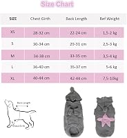 PetSmiler Kutyapulóver Kis Kutyáknak Kapucnival, Meleg Kötött Téli Ruha Kutyáknak és Macskáknak 1,5-10 kg, Világosszürke XL 3