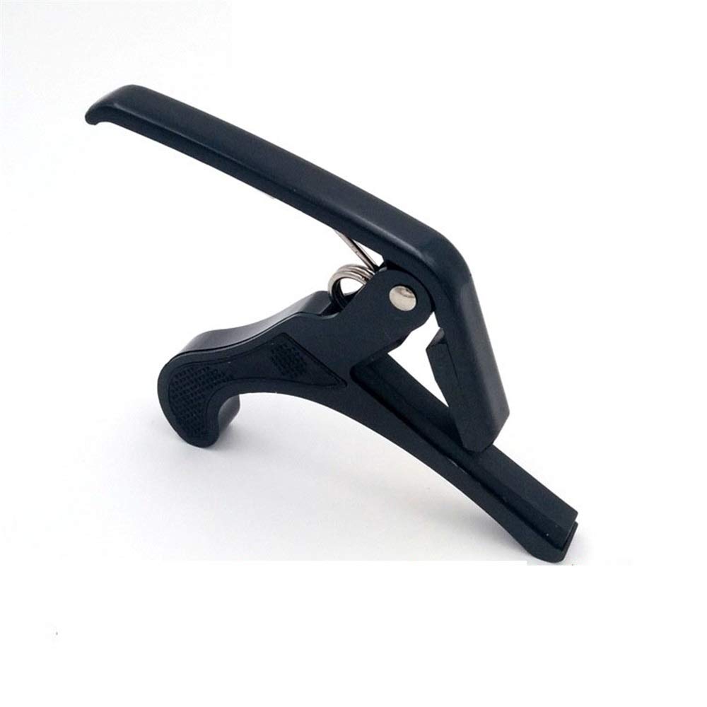 BATLAM Capotasto per Chitarra Accessori per Chitarra Chitarra Folk Capotasto per Chitarra in ABS Multifunzione per Trasposizione Facile (Color : Black, Size : One Size) (Black One Size)
