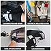 JSBAGGT Electrical Insulated Gloves 500V-1PC Voltage Resistance Electrician High Voltage Insulation Work Gloves Flame Retardant & Rubber Non-Slip Grip for Electrical Work (Black and White)