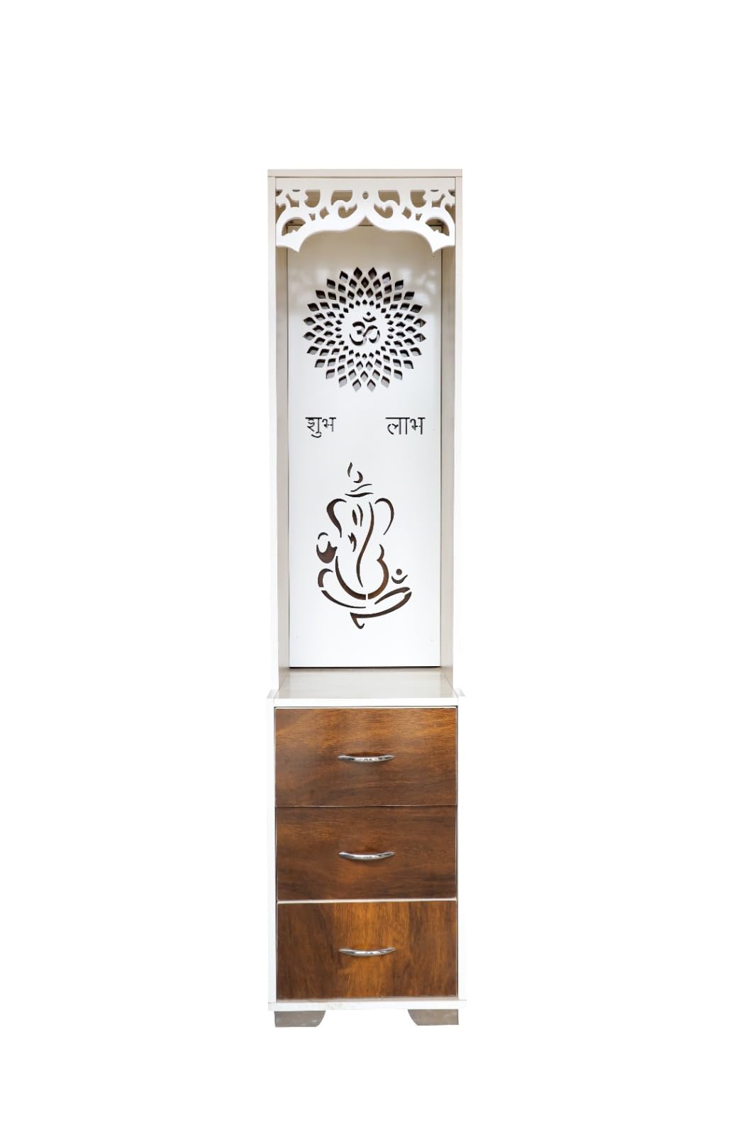 LUXURY DECORATIVE EYE Wooden Beautiful Temple with Led Light Already Assembled Drawer Spacious Multicolor Almira (Art Deco) (B0DF81592T) Amazon Price History, Amazon Price Tracker
