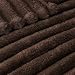 Exclusivo Mezcla Kuscheldecke Flauschig Fleecedecke Flanell Decke, Leichte und Warme Sofadecke Couchdecke für Ganzjahreszeit, 130 x 150 cm Braun