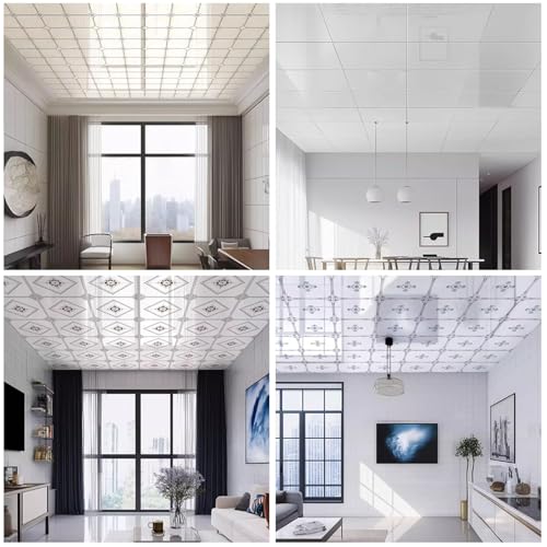 Azulejos de techo autoadhesivos impermeables para decoración de dormitorios 7