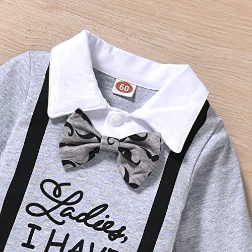 Aalizzwell Preemie Newborn Infant Baby Boys Clothes Bodysuit Romper Pants Hats Outfit Fall Winter Set4