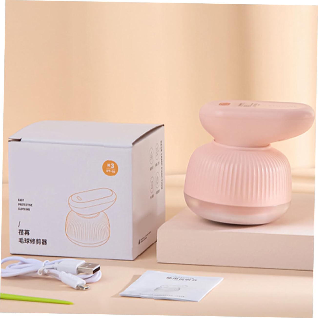 1pezzi Rasoio Per Tessuti Rimuovi Pelucchi Portatile Per Vestiti Tappeti Divani Tende Realizzato Inossidabile e Impugnatura Ergonomica Ricarica Usb