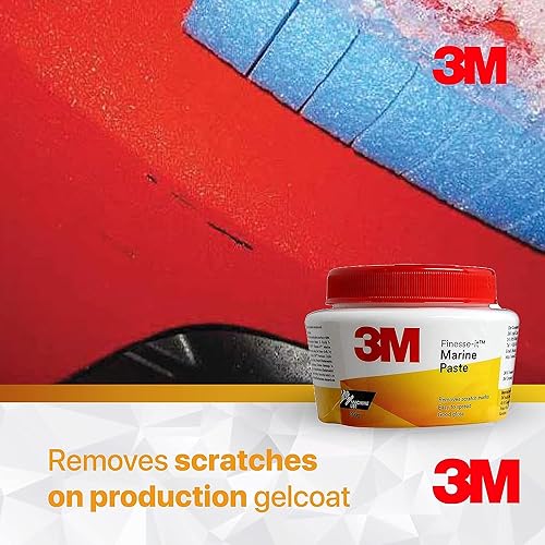 Image of 3M Finesse-It Marine Paste Compound, Remove Minor Scratch Marks, Adds more Gloss (200g, White, Pack of 24)