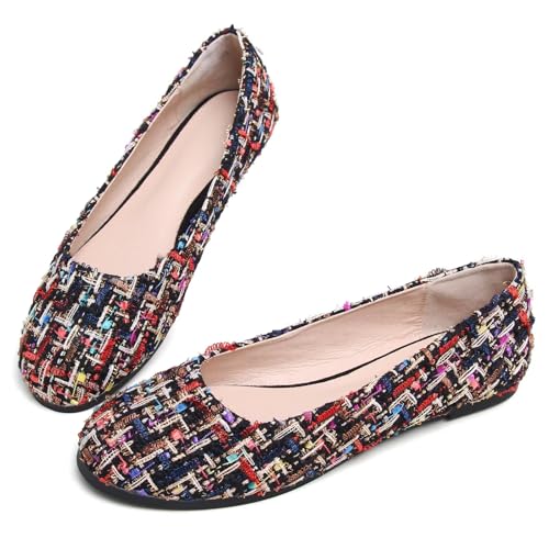 Image of SAILING LU Casual Shoes for Women Dressy Ballet Flats | Comfort Fit, Work Shoes,Casual for Women, Slip-Ons Loafers