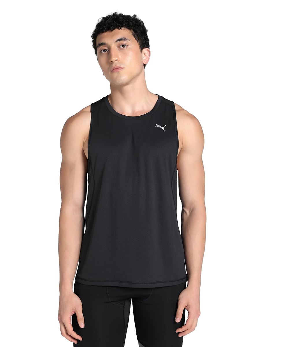 PUMA Men's Velocity Running Tank Top, Black, XL
