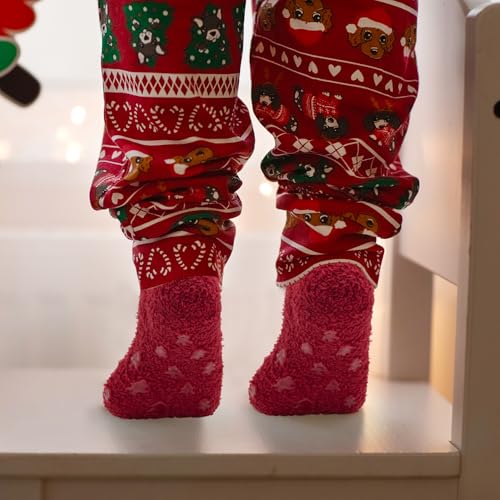 Dohia Women's Fuzzy Slipper Socks - Warm, Soft, Fluffy & Cute - Perfect for Holidays & Sleeping4