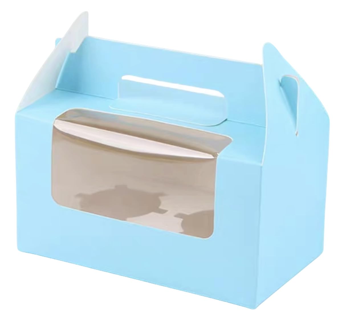 Amazon｜GROUNDS 10個入り カップケーキボックス 2穴/4穴 使い捨て