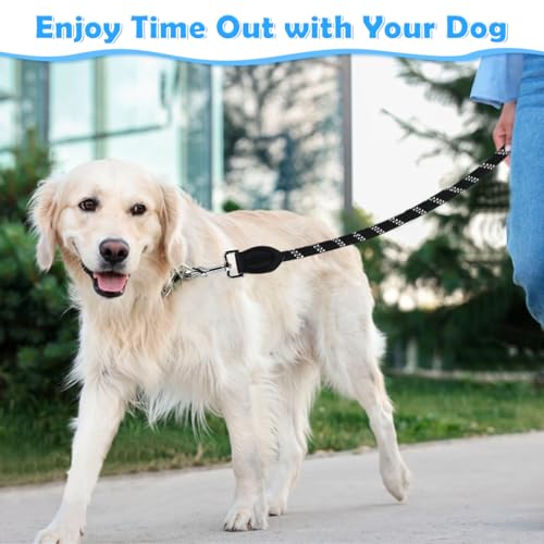 VGECEE Hundeleine für Große & Mittelgroße Hund (15-60kg) 3 M Doppelleine Verstellbare Schleppleine mit 3 Karabiner Reflektierende Freihandleine Führleine Umhängeleine Hund 200kg Zugkraft