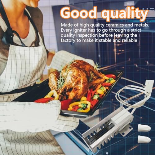 Xspeedonline W10918546 W10140611 98005652 3186491 Oven Igniter for Whirl-pool WFG114SVT0, WFG114SVW0, WFG505M0BS1, SF303PEKQ0, SF310PEKN0, SF310PEKN1, SF310PEKQ1