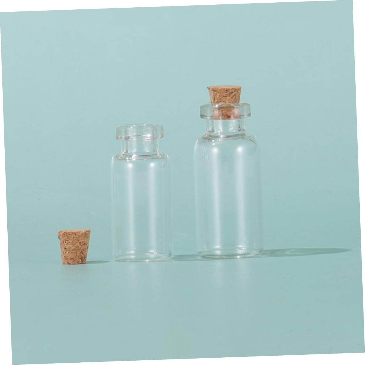 OUNONA 50 Pcs Glass Test Tube Bottle Laboratory Sample Container Mini Seal Bottles Small Sample Bottles Mini Sealing Bottle Glass Bottle for DIY Crafts Laboratory Bottles Mini Bottles