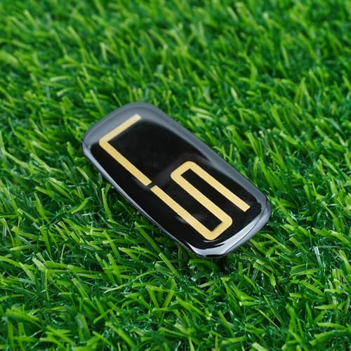Image of Side Pillar Roof Cab Emblem Badge Nameplates Sticker Replacement for 99-07 15036135 inchLS 2Pc (Black Gold)