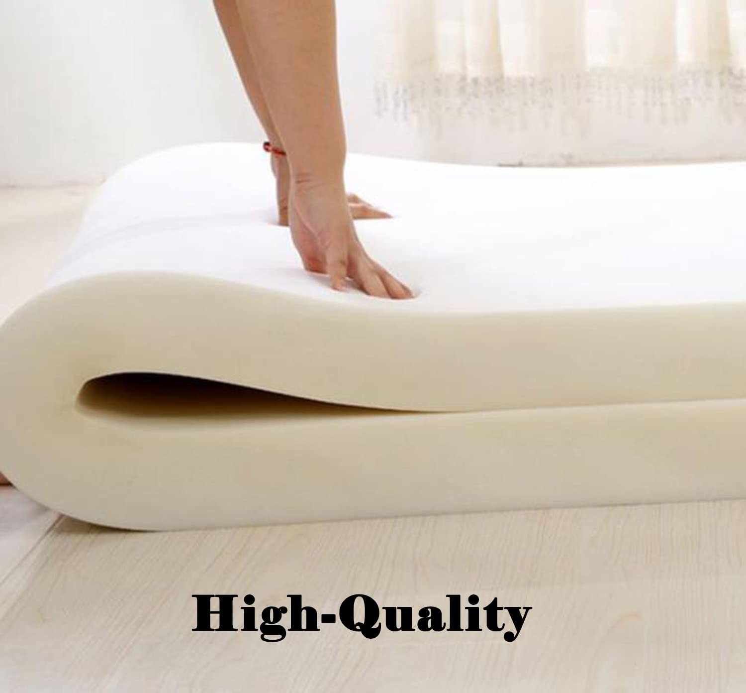 Op maat gemaakt kussen voor erkerraam, zachte linnen hoes met hoge dichtheid schuimstoelkussen, antislip stoelkussen voor chaise bank, verdikt zitkussen voor meubels, tuin, patio schommel