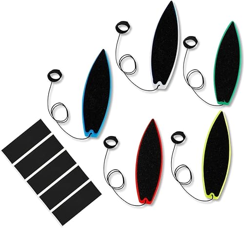 JLEivvi Tablas de surf de dedos, 5 paquetes de tablas de surf con dedos para paseo en automóvil, tabla de surf de dedos con cuerda, tabla de surf de