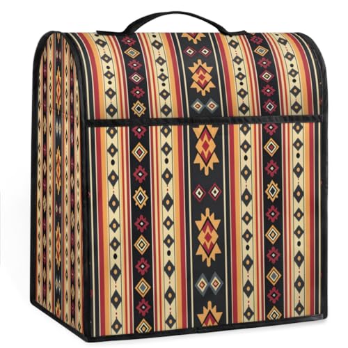 Coffee Maker Cover Aztec Ethnic Kitchen Appliance Covers Small Appliance Covers Blender Cover Juicer Cover Dust Covers for Kitchen Appliances with Top Handle and Pockets,Washable,C528