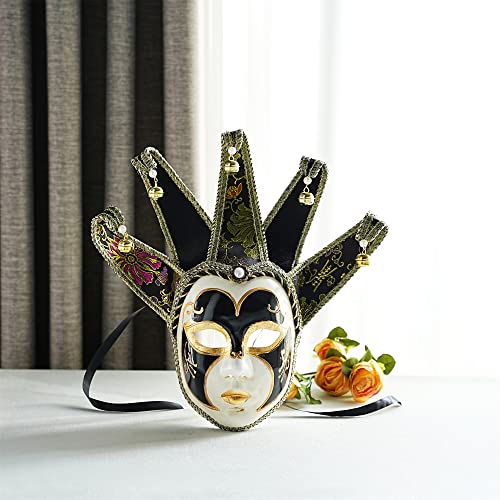 YU FENG Venetian Comedy Mask Exquisite Decoration Jester Masks for Party Holloween