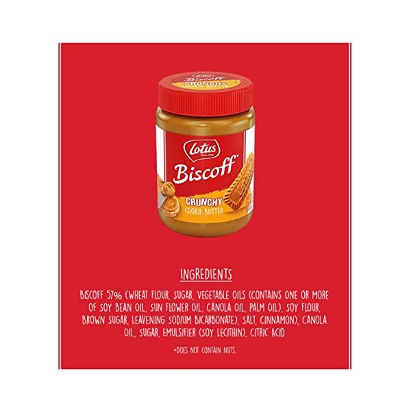 Biscoff Cookie Spread, Crunchy, 13.4 oz Gourmetian