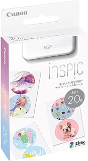 Canon キヤノン スマホプリンター用 ZINKフォトペーパー・丸形シール 20枚入り