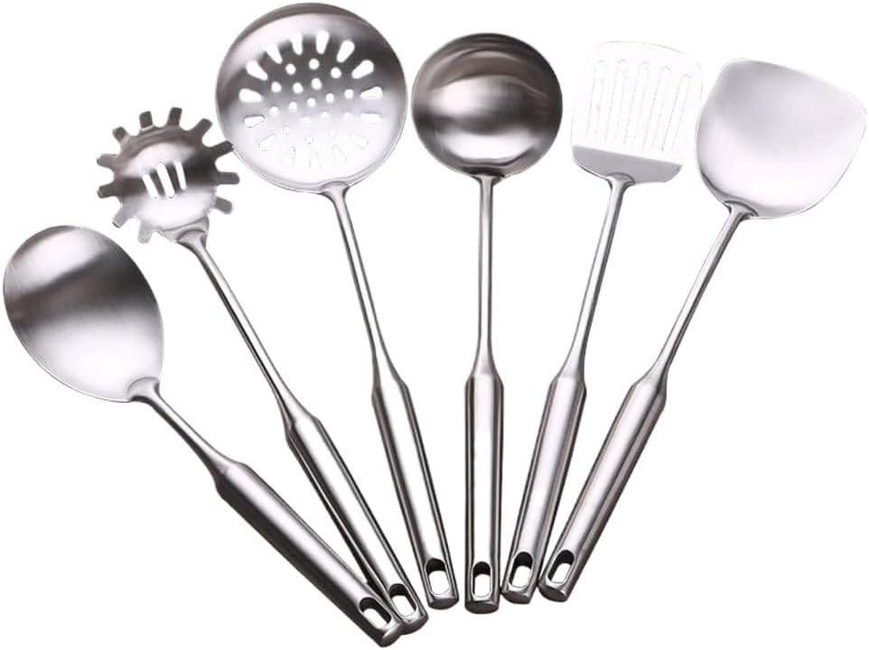 Spatula Spoon Kitchen Utensils Stainless Steel and Ladle Cooking Tool Soup