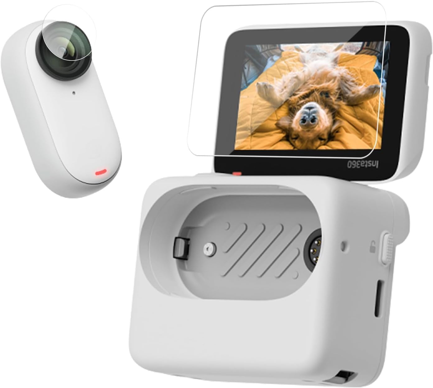 Action Pro Screen Protector Camera Lens Compatible With Insta 360 Go 3 Hd Camera (Set-1/2Pieces)