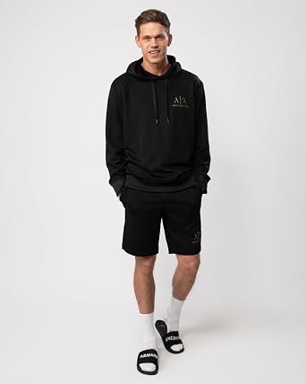 Armani Exchange Men's Gold Ax Pullover Hoodie Sweatshirt