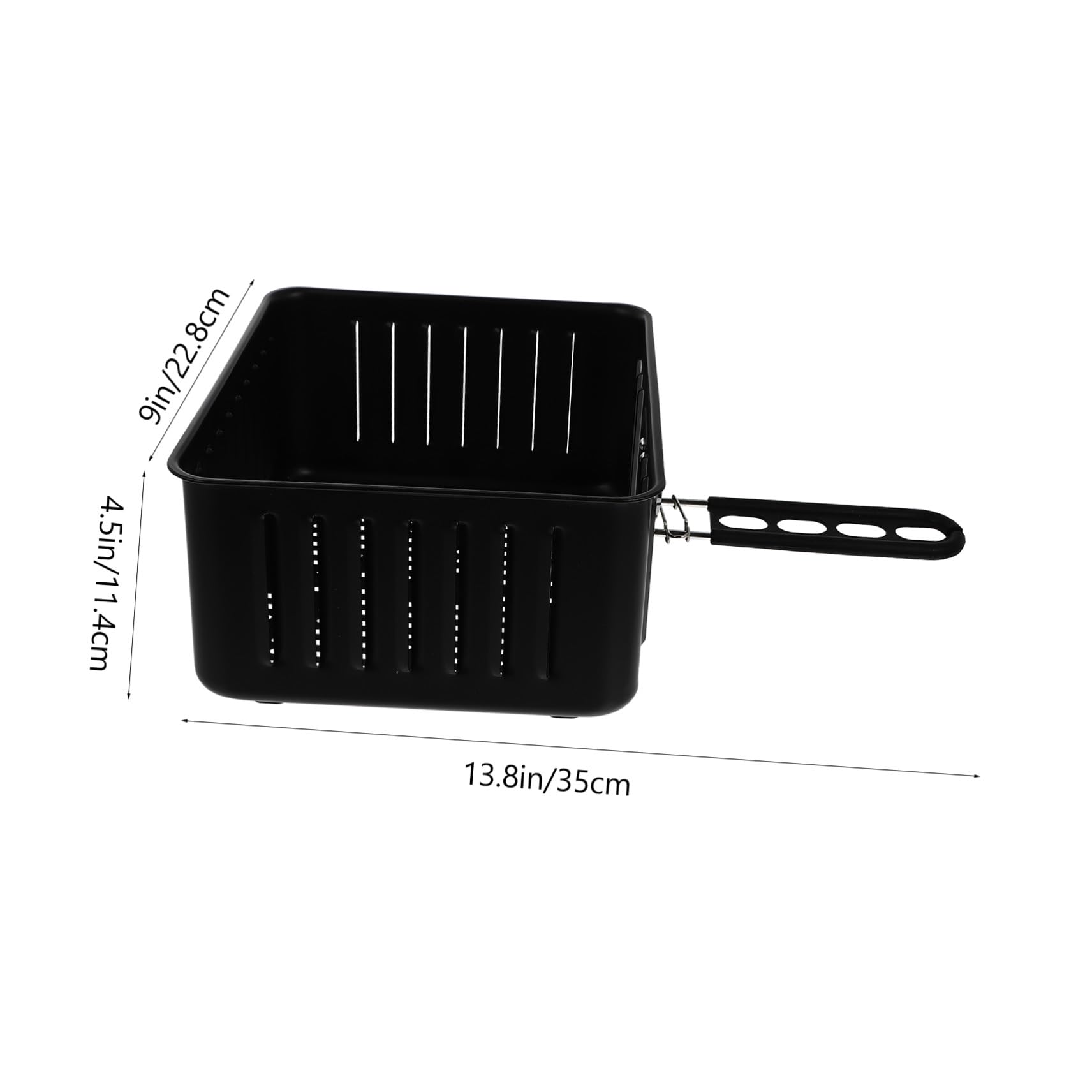 Cestino ergonomico per friggitrice ad aria, vassoio antiaderente per snack croccanti, patatine fritte e pollo fritto, perfetto per friggere e accessori da cucina