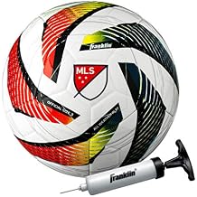 Franklin Sports MLS Tornado Soccer Ball - Soft Cover - Official Size and Weight Soccer Ball - Air Pump Included