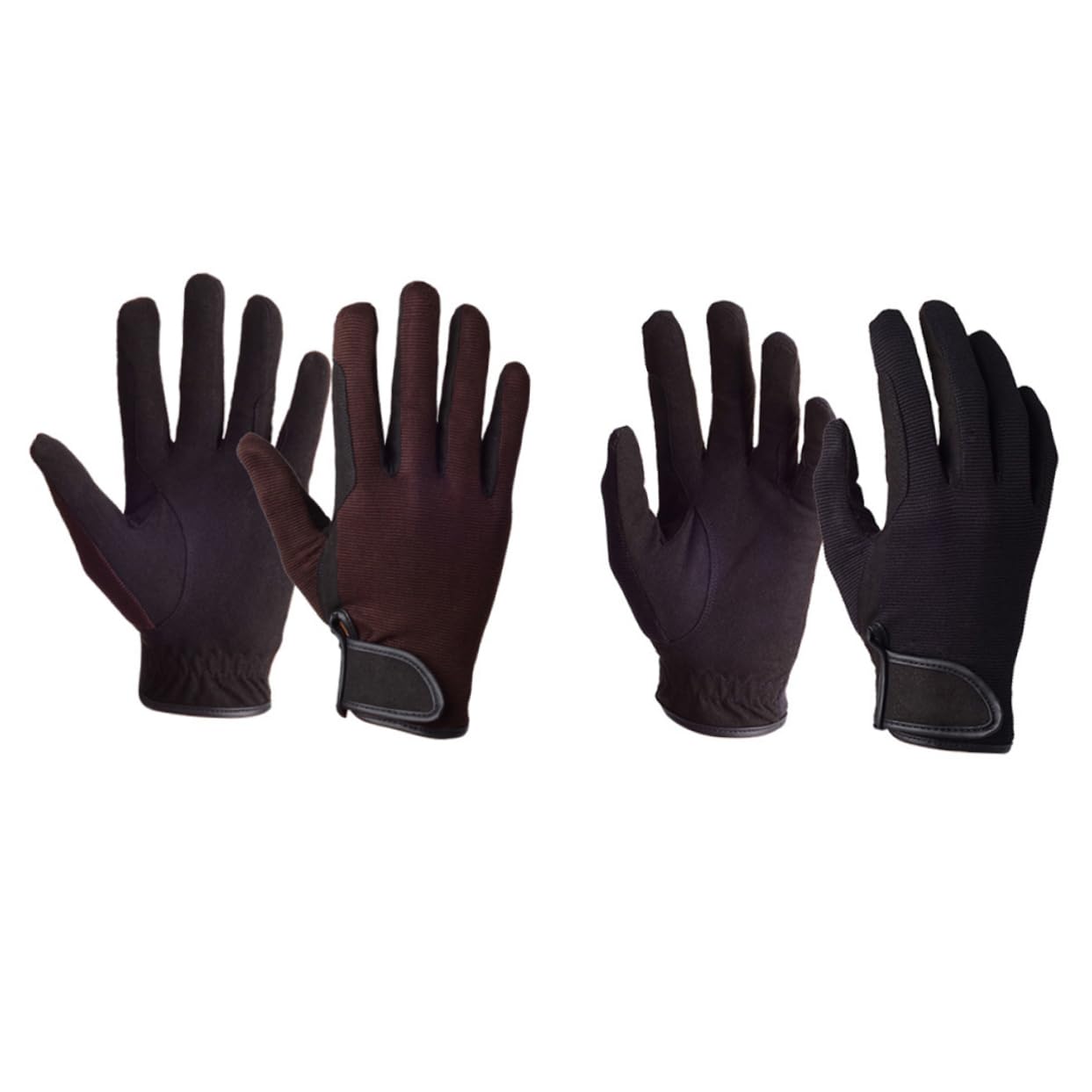 Hemobllo Guanti Da Equitazione Guanti Invernali Cavallo Adulto Formazione Sport All'aperto Addensare i Guanti Caldi Addestramento Equestre Guanti Per L'equitazione Black