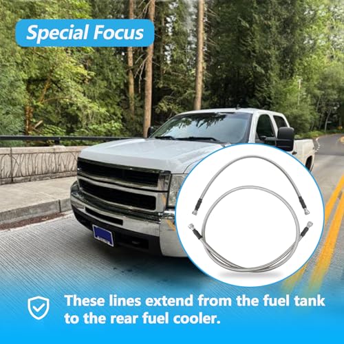 Manguera de combustible para Chevy Silverado y GMC Sierra 6.6L Diesel 2001-2010 6