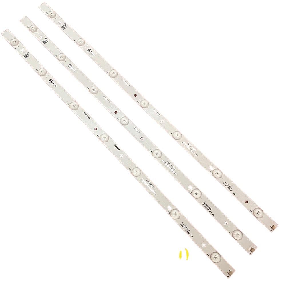 LOCLPCKGYA LED Backlight Strip Fit For TX-32CS510E TX-32ES400B TX-32FS500B TX-32CS510B TX-32DS500E 32DS500B TH-32D410T PN-EL-32-21-V0(6pcs For 2 TV)