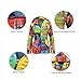 Shopoholic Fashion Slashed Patchwork Hippie Hoodie Jacket for Women, Tie Dye Lightweight Long Zip Up Sweater Cardigan, S Multicolor