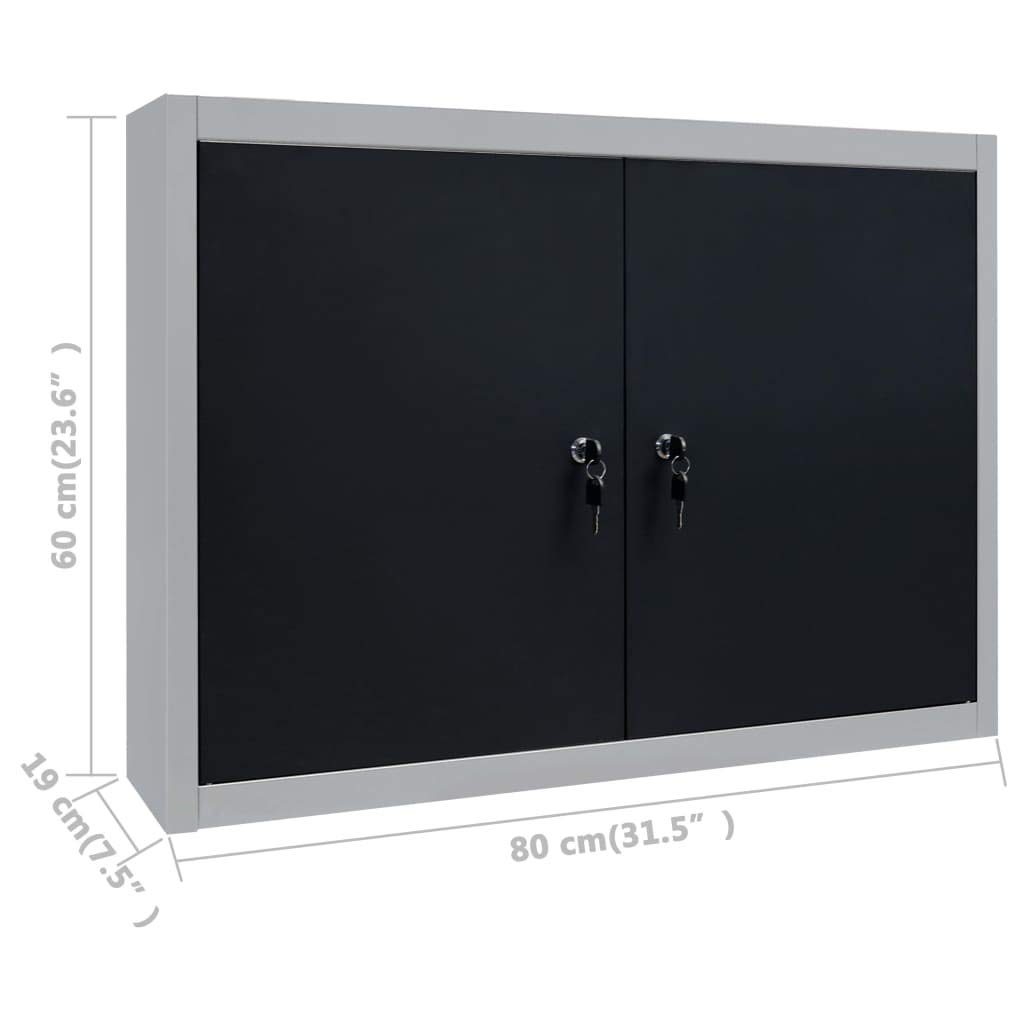 Banco da lavoro con 4 pareti per attrezzi e 2 armadi da parete, 160 x 60 x 85 cm, in acciaio, portata 500 kg, 6 cassetti, pannello forato, banco da officina per garage e cantina