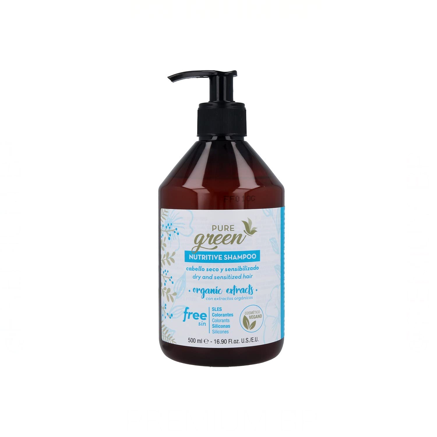 Pure Green Anti-Gelb Shampoo – 500 Ml, Für Helles & Graues Haar