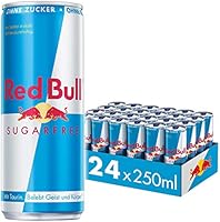 Red Bull Energy Drink Sugarfree Dosen Getränke Zuckerfrei 24er Palette, EINWEG (24 x 250 ml)