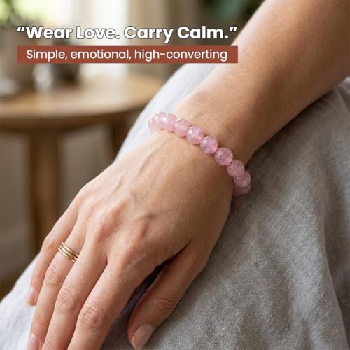 Image of Reiki Crystal Products Certified Natural Crystal Stone Diamond Cut /Faceted 10 mm Beads Bracelet for Men & Women | Reiki Charged Gemstone Jewellery | Multiple Stone Variants Available