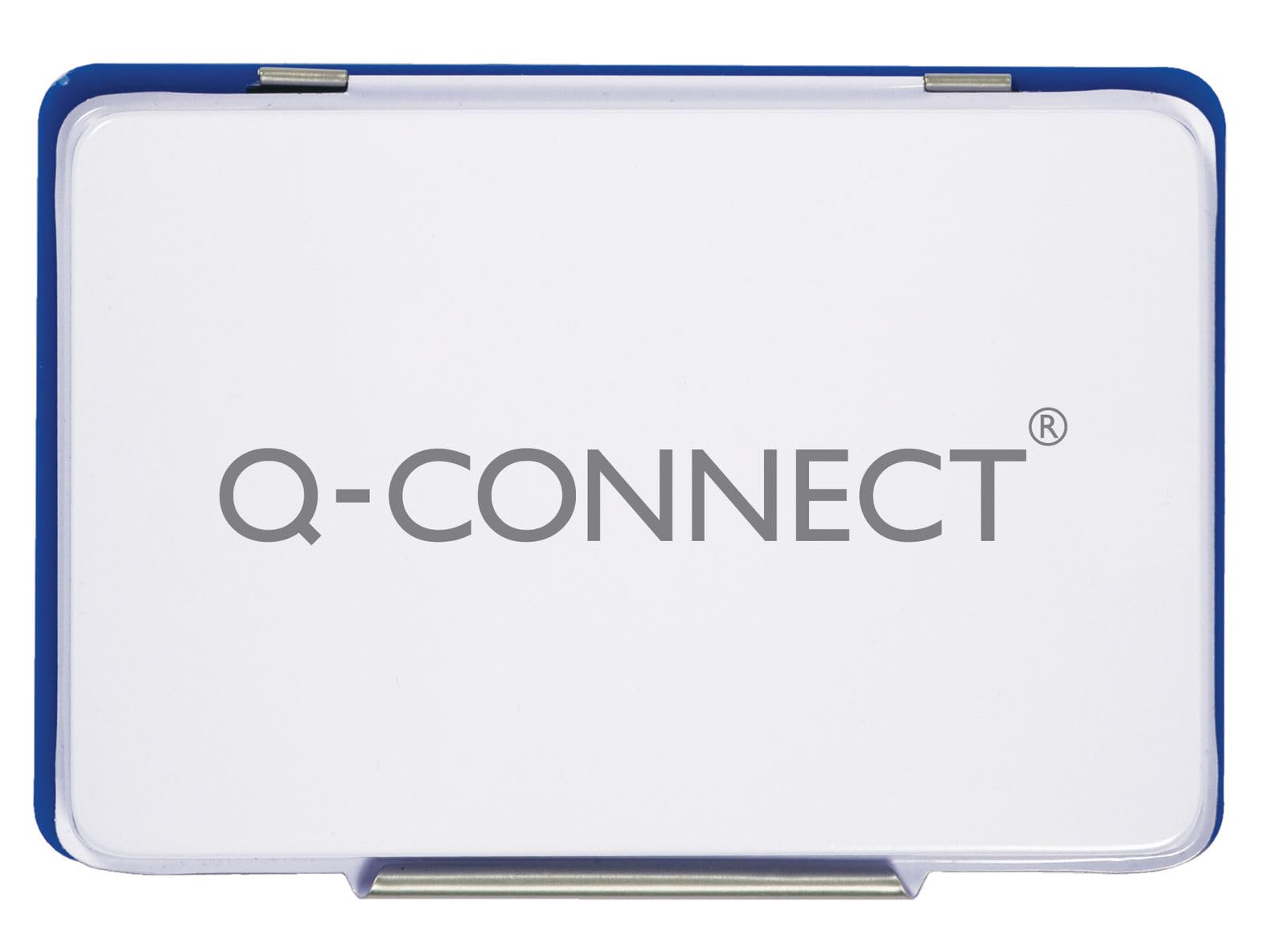 Q Connect Large Stamp Pad Metal Case - Blue