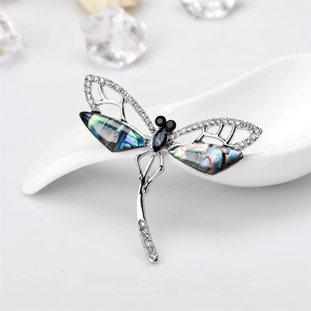 Spille Lega a Forma di Libellula Spilla per Cappotti Giacche Collare Pin Sciarpa Decorazione Scialle Pin Corpetto Squisito Spilla