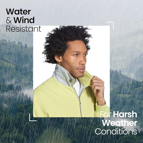 Image of Weatherproof Men's Golf Jacket - Lightweight Windbreaker, Water-Resistant Microfiber Shell, Perfect for Golf & Casual Wear